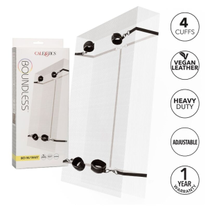 Calexotics - boundless red restraint set restriccion cama