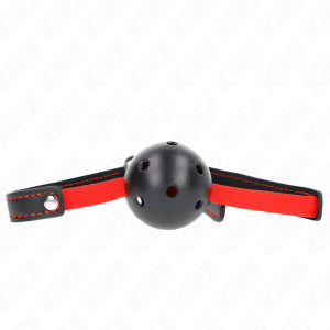 Kink - mordaza de bola 4.5 cm dura hueca con cinturÓn elÁstico 56 x 1.5 cm