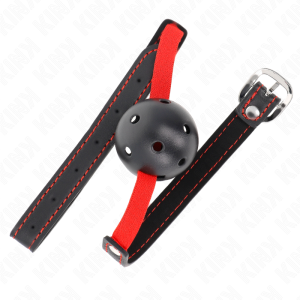 Kink - mordaza de bola 4.5 cm dura hueca con cinturÓn elÁstico 56 x 1.5 cm