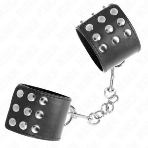 Kink - muÑequeras con cierre a presiÓn ajustable negro 19-24 cm x 5.5 cm