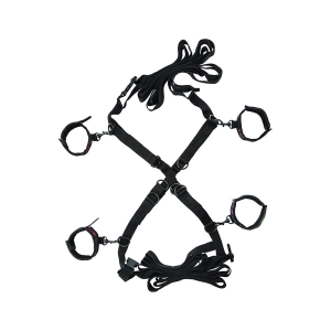 Calexotics - scandal set de ataduras cruzadas cama