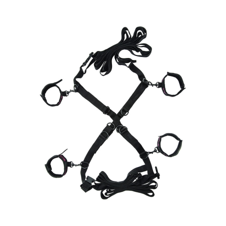 Calexotics - scandal set de ataduras cruzadas cama