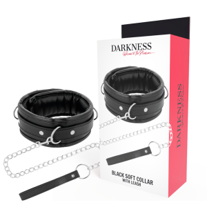 Darkness - collar con cadena soft leather
