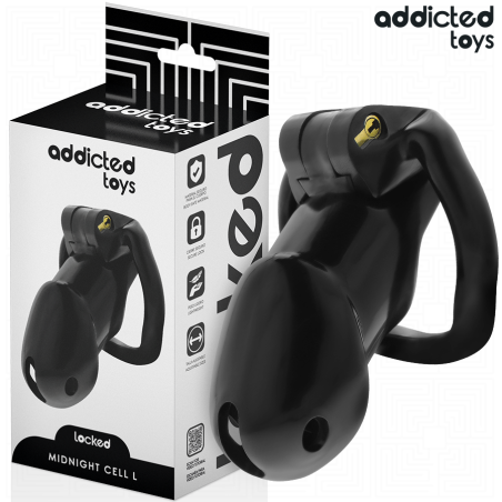 Addicted toys locked - mindnight cell jaula para pene talla l