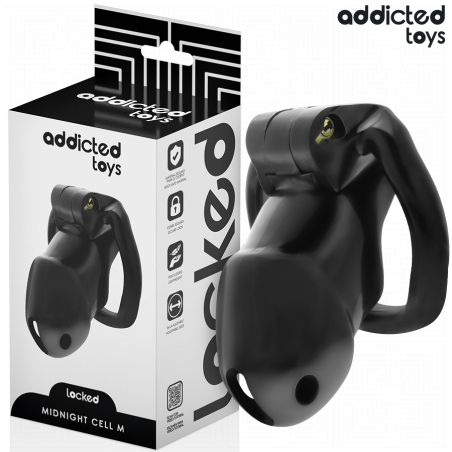 Addicted toys locked - mindnight cell jaula para pene talla m