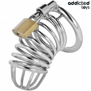Addicted toys locked - iron cell jaula para pene de metal talla m