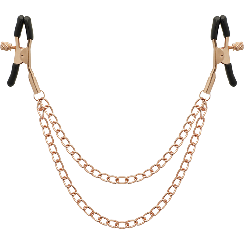 Begme - black edition pinzas pezones con cadena