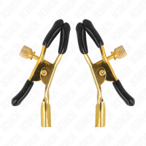 Kink - pinzas para pezones dorado 6 cm