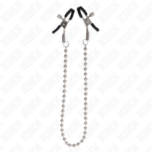 Kink - pinzas para pezones con cadena de bolas 30 cm