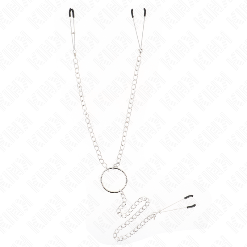 Kink - pinzas para pezones y clÍtoris con cadena 30 cm modelo 1