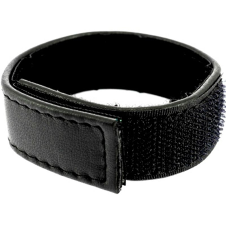 Leather body - correa cuero ajustable con velcro para pene negro