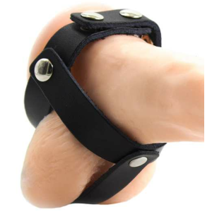 Ohmama fetish - funda cuero de castidad para testÍculos