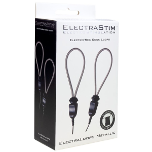 Electrastim - electraloops e-stim anillos metÁlicos ajustables para el pene
