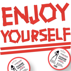 Darkness - cinta para bondage rojo no pegajosa 15 m