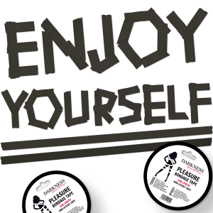 Darkness - cinta para bondage negro no pegajosa 15m