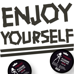 Darkness - cinta para bondage negro adhesiva 15m