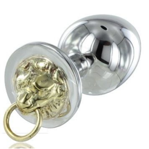 Metal hard - plug anal acero tigre