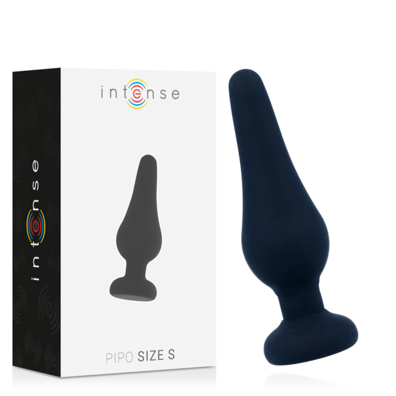 Intense - anal plug pipo s silicone negro 9.8 cm
