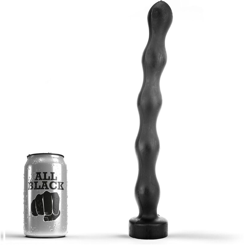 All black - anal plug ball 32 cm