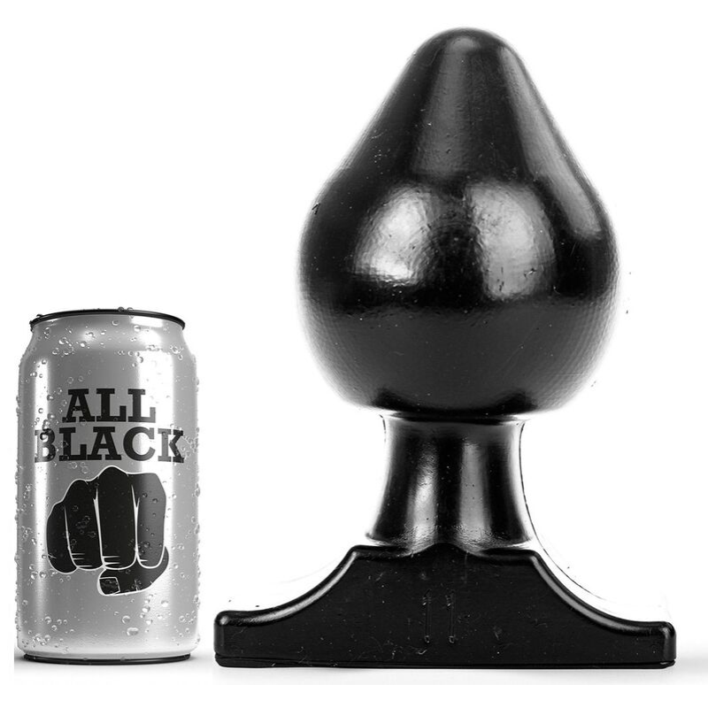All black - anal plug 19 cm