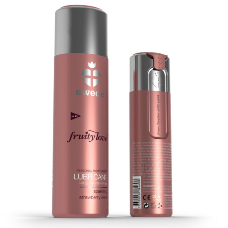 Swede - fruity love lubricante fresas con champagne 50 ml