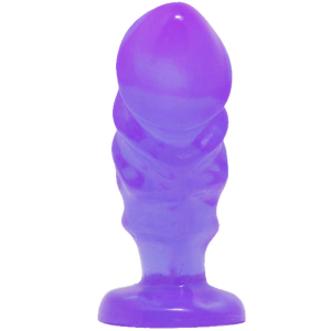 Baile - plug anal unisex con ventosa lila
