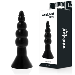 Addicted toys - anal plug 17 cm negro