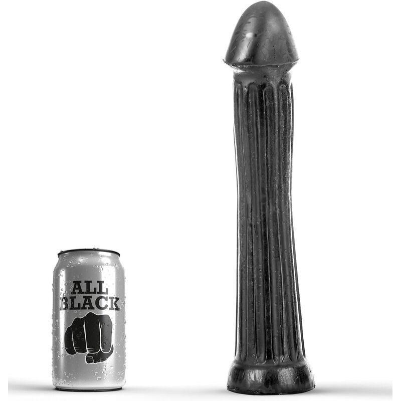 All black - plug dildo 31 cm