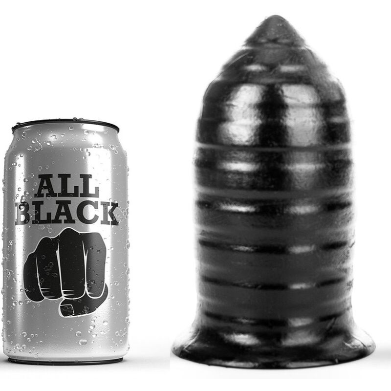 All black - anal plug 16 cm