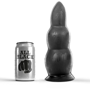 All black - anal plug 23 cm