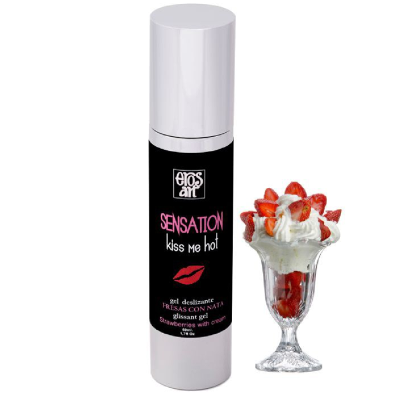 Eros-art - sensattion lubricante natural fresas con nata 50 ml