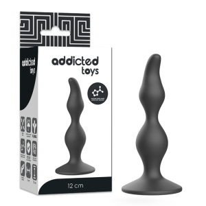 Addicted toys - anal sexual plug 12 cm negro
