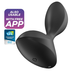 Satisfyer - sweet seal plug vibrador app negro