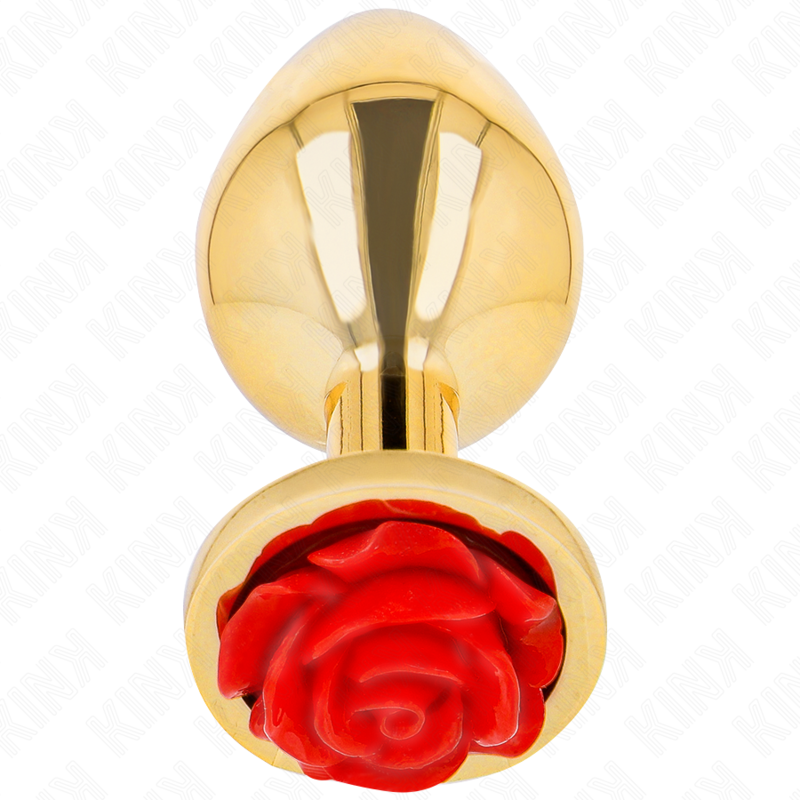 Kink - plug anal dorado rosa roja talla s
