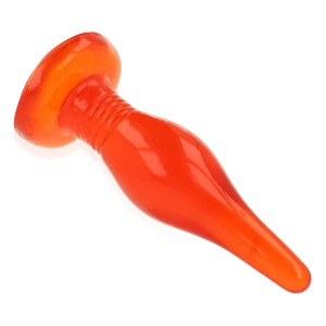 Baile - plug anal tacto suave rojo 14.2 cm