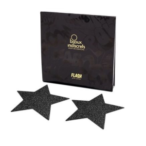 Bijoux - indiscrets pezoneras flash estrella negro
