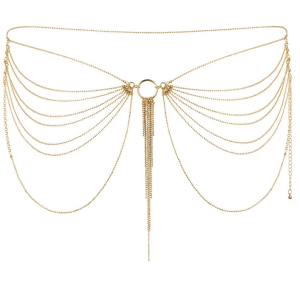 Bijoux - magnifique joya de cadenas metlicas para cintura dorada