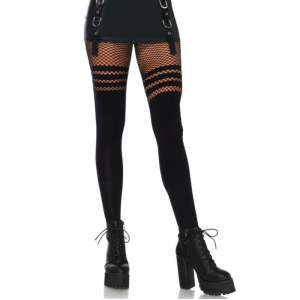 Leg avenue - pantyhouse medias rejilla negro