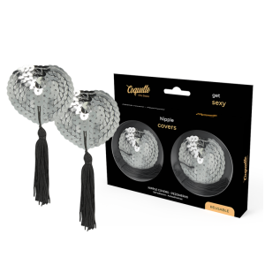 Coquette chic desire - cubre pezones silver