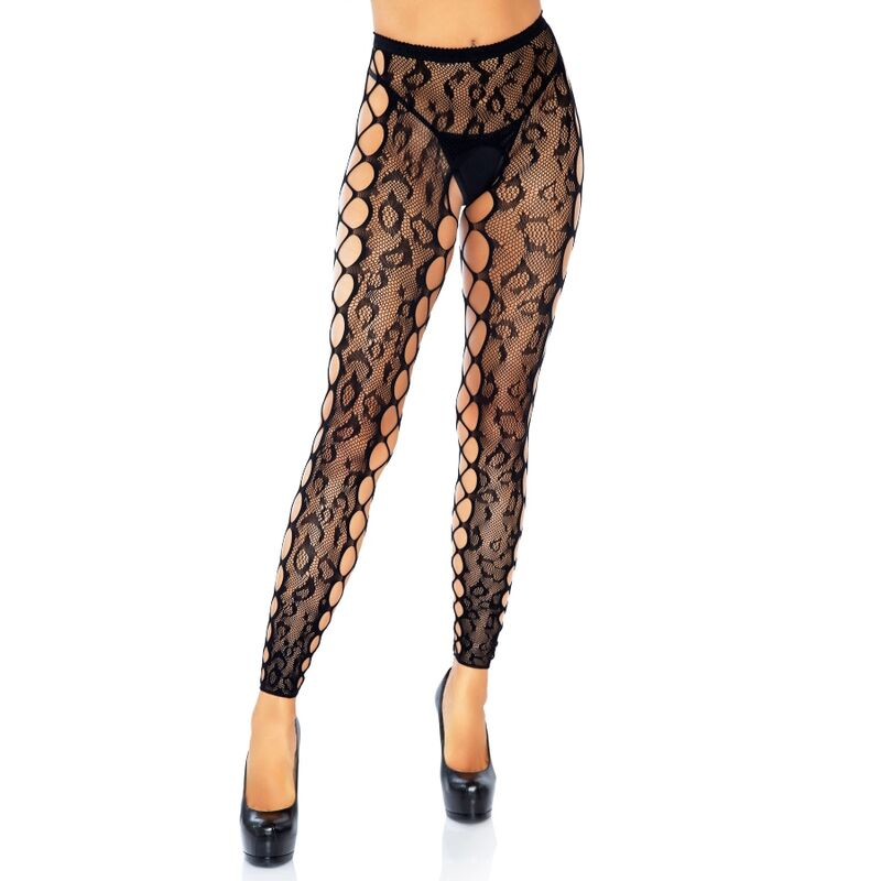 Leg avenue - footless crothless tights one size