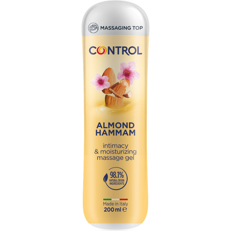 Control - masaje gel 3 en 1 leche de almendra 200 ml