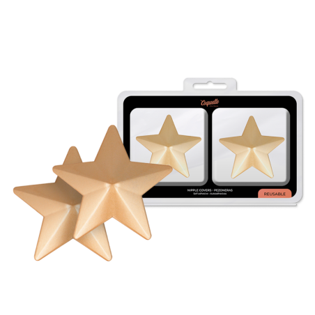 Coquette chic desire - cubre pezones metal estrellas