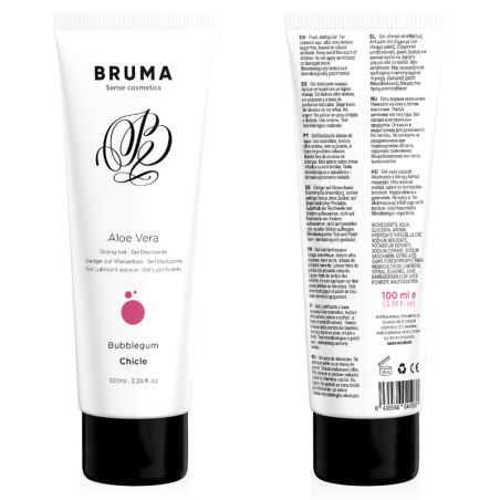 Bruma - gel deslizante con aloe vera sabor a chicle 100 ml