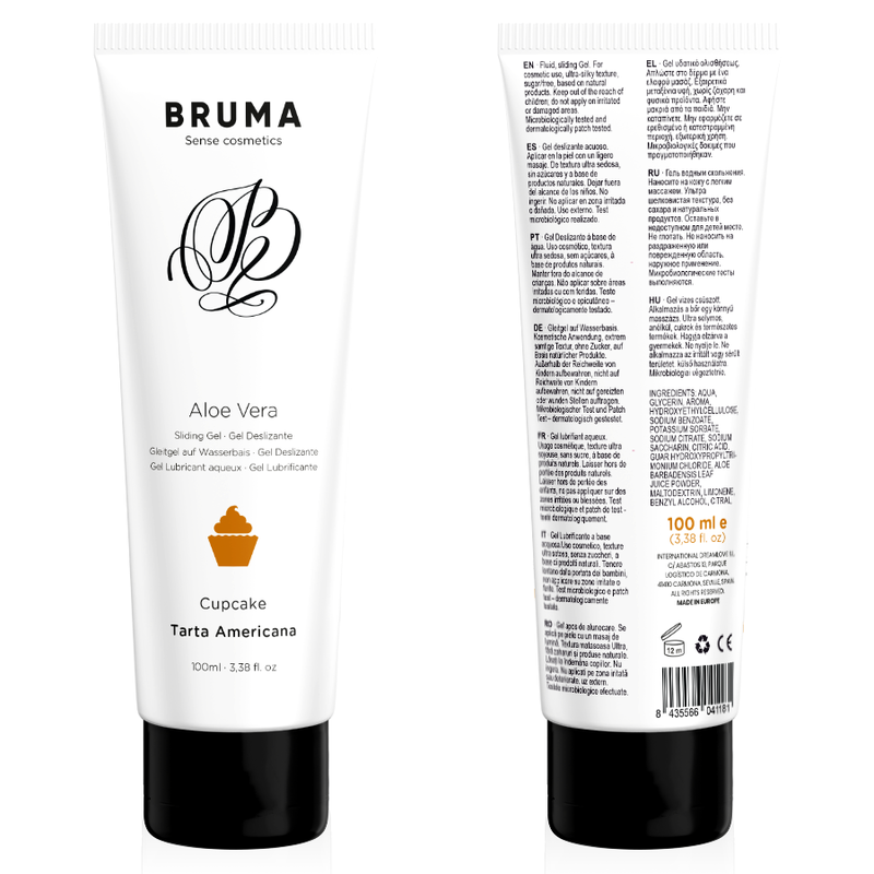 Bruma - gel deslizante con aloe vera sabor a tarta americana 100 ml