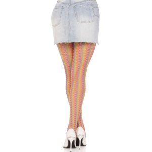Leg avenue - medias de crochet multicolor