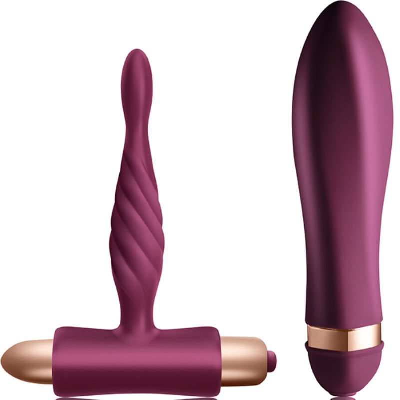 Climaximum - dare kit vibrador trenzado + plug anal principiantes