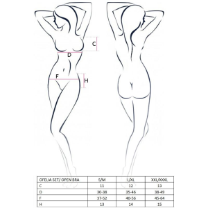 Passion - woman ofelia set talla s/m