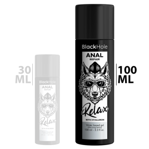 Black hole - anal repair base agua relax con hyaluron 100 ml