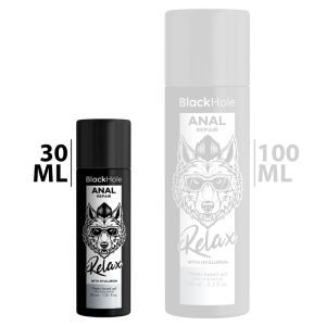 Black hole - anal repair base agua relax con hyaluron 30 ml