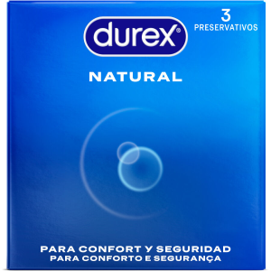 Durex - preservativos natural 3 unidades